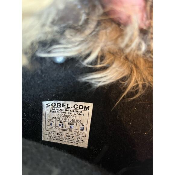 Sorel Joan of Artic Waterproof Snow Boots Women 8 Vegan Faux Fur Lace Up Boots - Picture 2 of 15